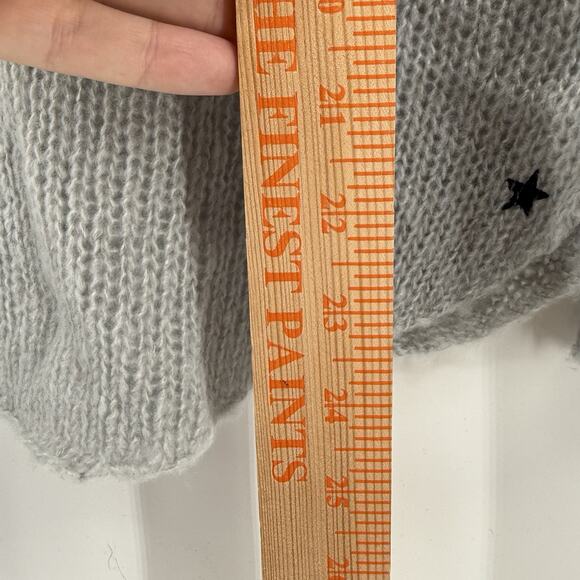 Wooden Ships Moon Stars Sweater VNeck Witchy Whimsigoth Goth Pullover Small/Med - Picture 9 of 11